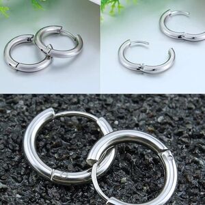 Silver Huggie Earrings